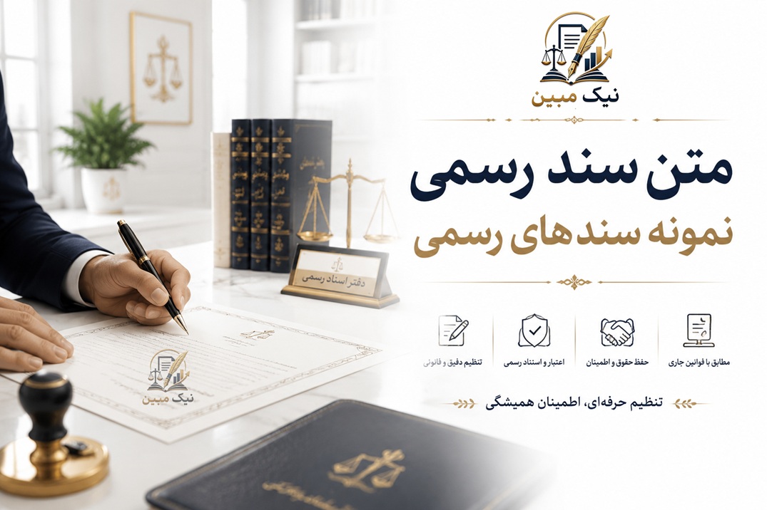 نمونه سند رسمی اجاره نامه منزل مسکونی